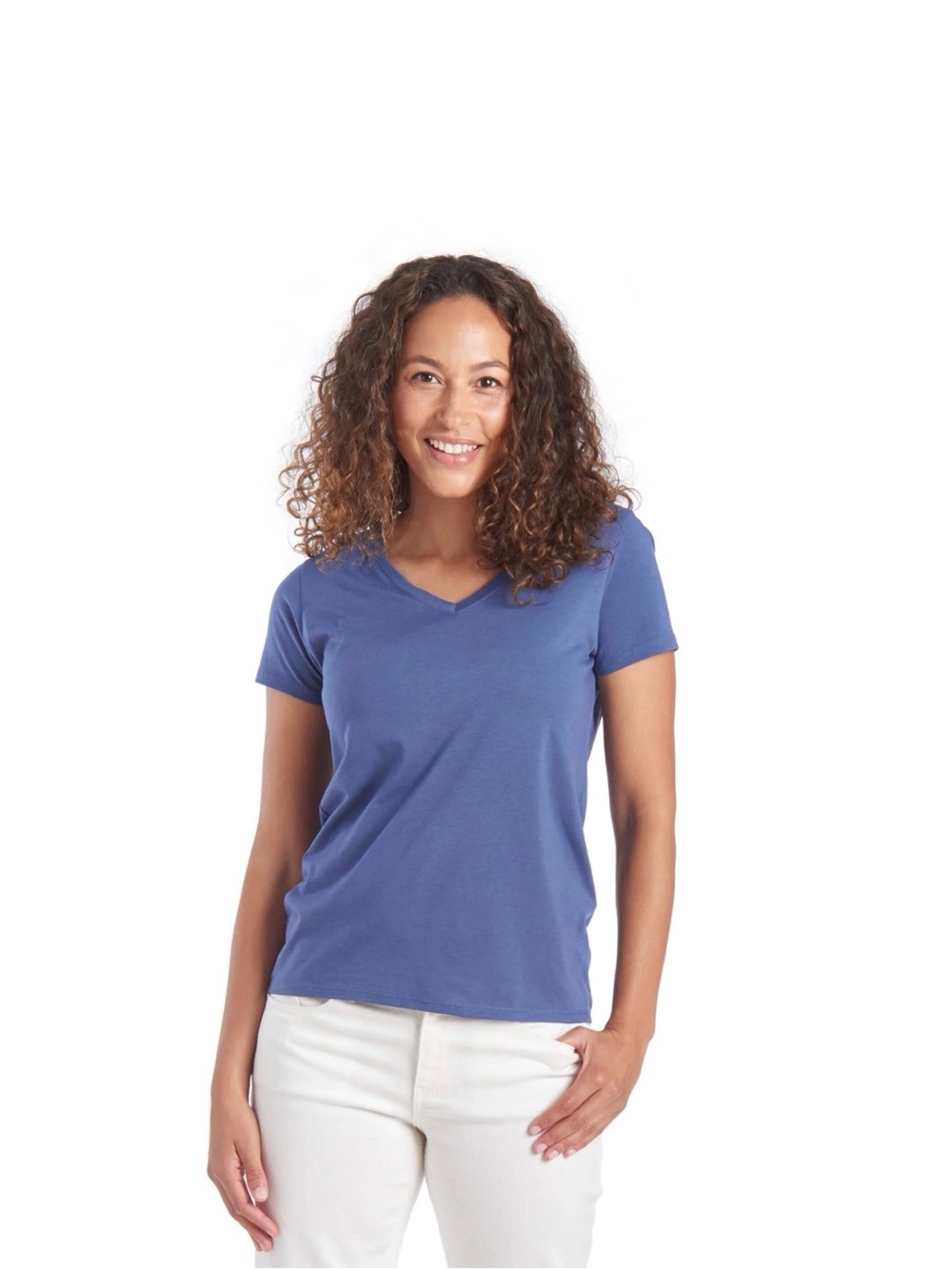 Mott & Bow FITTED V-NECK MARCY TEE
